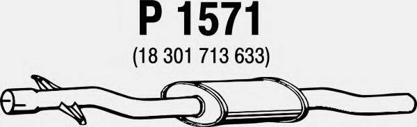 FENNO P1571 Середній глушник вихлопних газів