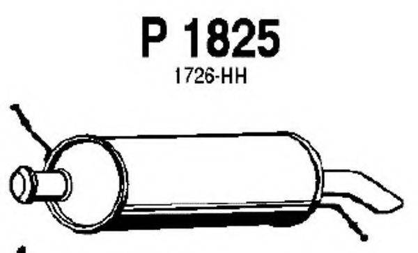 FENNO P1825 Глушник вихлопних газів кінцевий