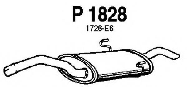 FENNO P1828 Глушник вихлопних газів кінцевий