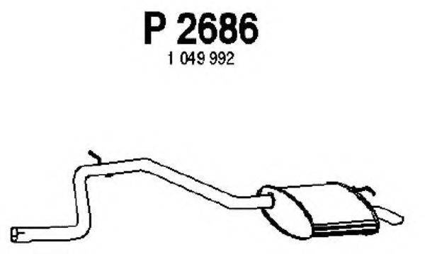 FENNO P2686 Глушник вихлопних газів кінцевий