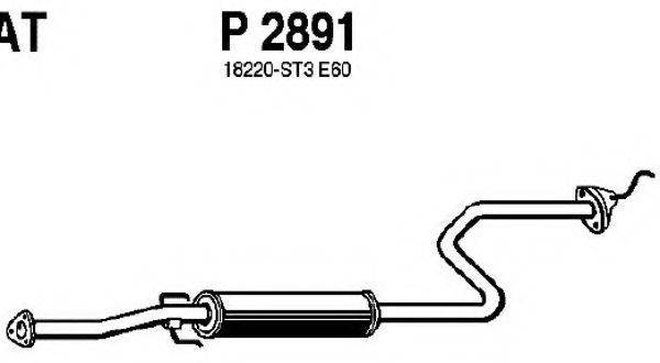 FENNO P2891 Середній глушник вихлопних газів