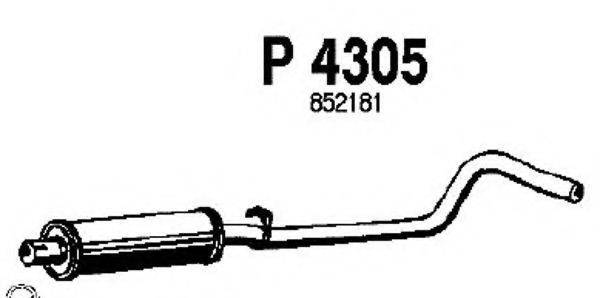 FENNO P4305 Середній глушник вихлопних газів