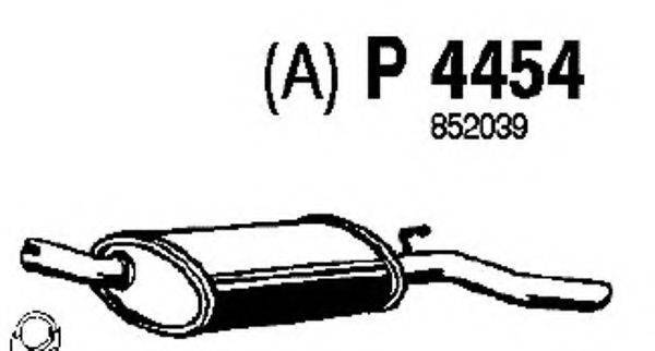 FENNO P4454 Глушник вихлопних газів кінцевий