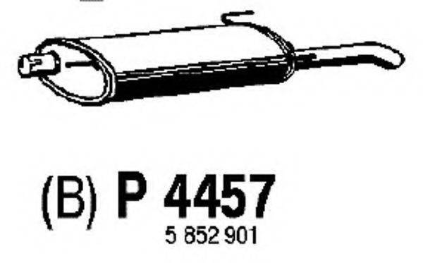 FENNO P4457 Глушник вихлопних газів кінцевий