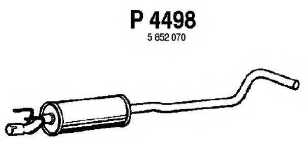FENNO P4498 Середній глушник вихлопних газів