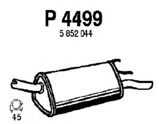 FENNO P4499 Глушник вихлопних газів кінцевий