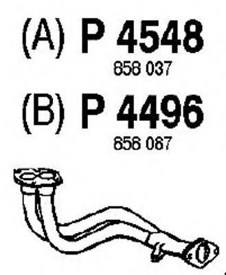 FENNO P4548 Труба вихлопного газу