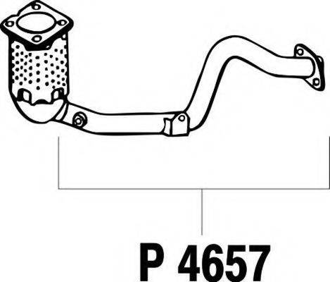 FENNO P4657 Труба вихлопного газу