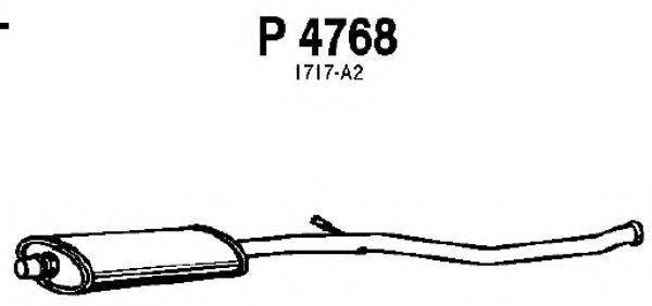FENNO P4768 Середній глушник вихлопних газів