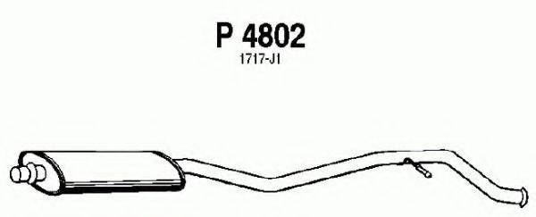 FENNO P4802 Середній глушник вихлопних газів