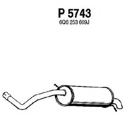 FENNO 5743 Глушник вихлопних газів кінцевий