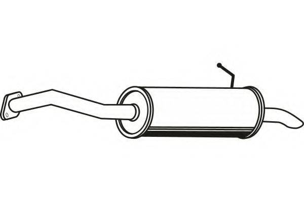 FENNO P6576 Глушник вихлопних газів кінцевий