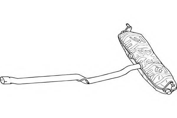 FENNO 7121 Глушник вихлопних газів кінцевий