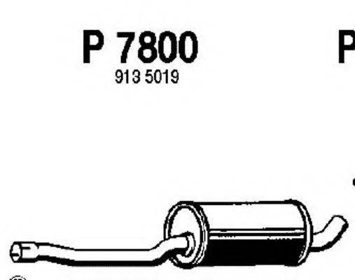 FENNO 7800 Середній глушник вихлопних газів
