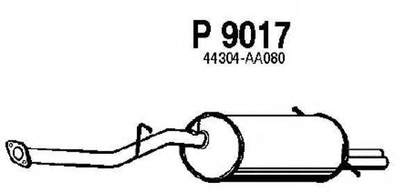 SUBARU 44304-AA080 Глушник вихлопних газів кінцевий