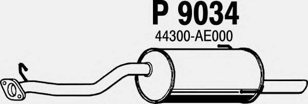 FENNO P9034 Глушник вихлопних газів кінцевий