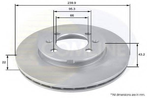 REMSA 6109.1 гальмівний диск