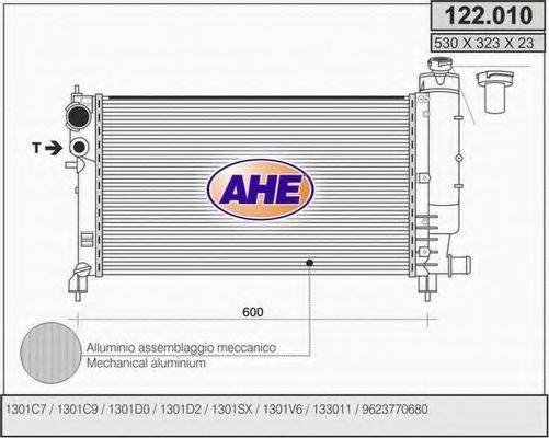 AHE 122010 Радіатор, охолодження двигуна