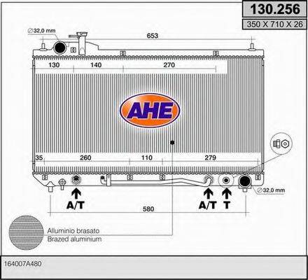 AHE 130256 Радіатор, охолодження двигуна