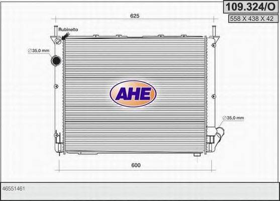 AHE 109324O Радіатор, охолодження двигуна