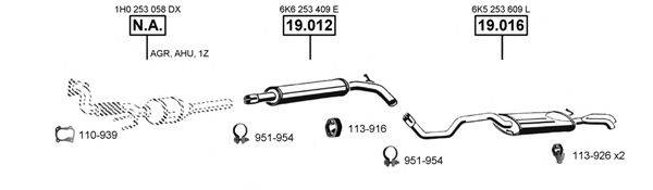 ASMET SE190885 Система випуску ОГ