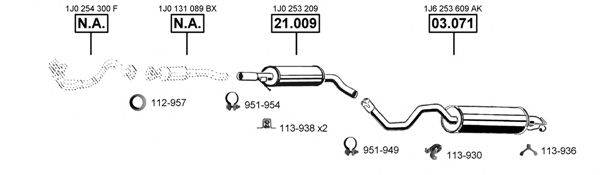 ASMET VA030300 Система випуску ОГ