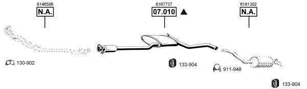 ASMET FO074855 Система випуску ОГ