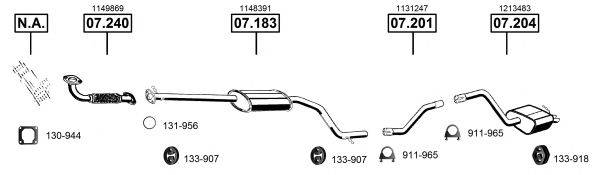 ASMET FO073945 Система випуску ОГ