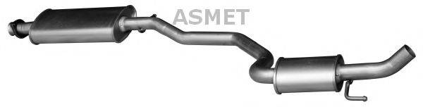 ASMET 29004 Середній глушник вихлопних газів