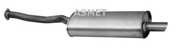 ASMET 12035 Глушник вихлопних газів кінцевий