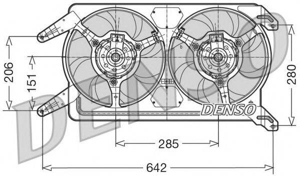 NPS DER01012 Вентилятор, охолодження двигуна