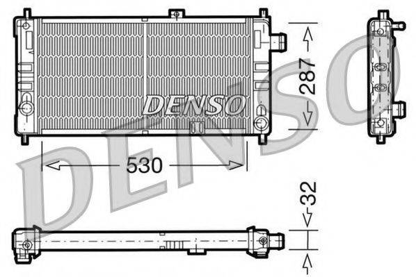 NPS 37002050 Радіатор, охолодження двигуна