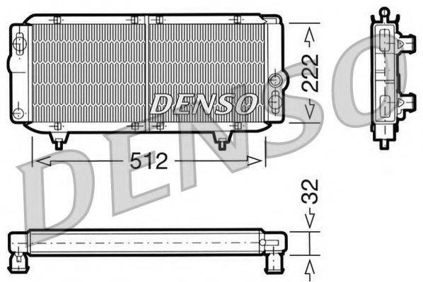 NPS DRM21001 Радіатор, охолодження двигуна