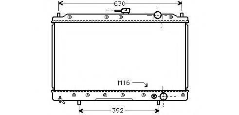 NPS M156I05 Радіатор, охолодження двигуна