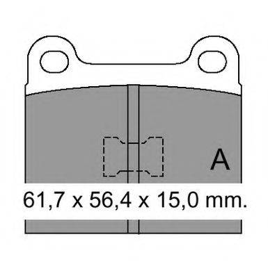 VEMA 831110 Комплект гальмівних колодок, дискове гальмо