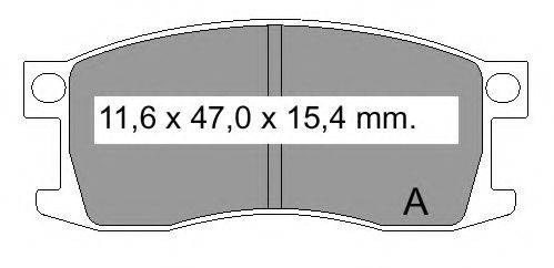 VEMA 20735 Комплект гальмівних колодок, дискове гальмо