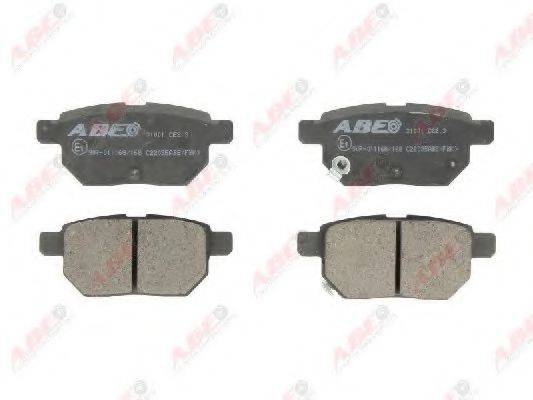 ABE C22035ABE Комплект гальмівних колодок, дискове гальмо
