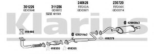 KLARIUS 120289E Система випуску ОГ
