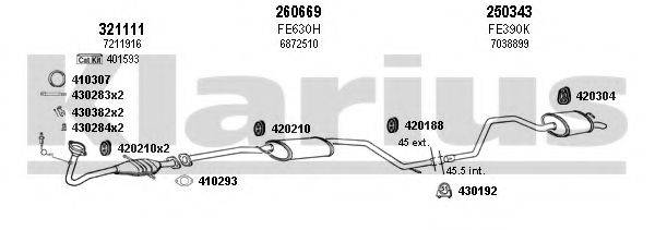 KLARIUS 360821E Система випуску ОГ