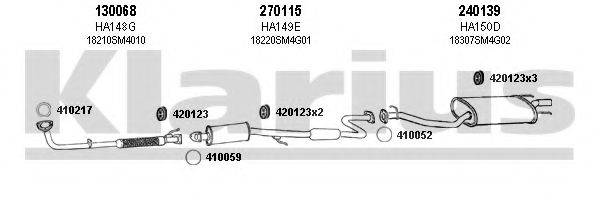 KLARIUS 420068E Система випуску ОГ