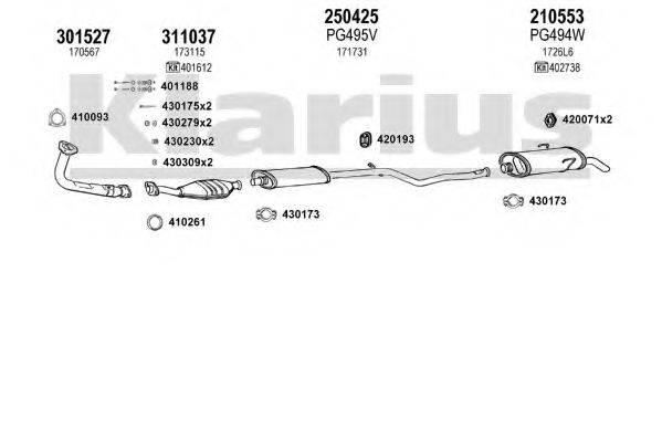 KLARIUS 630367E Система випуску ОГ