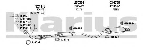KLARIUS 630456E Система випуску ОГ