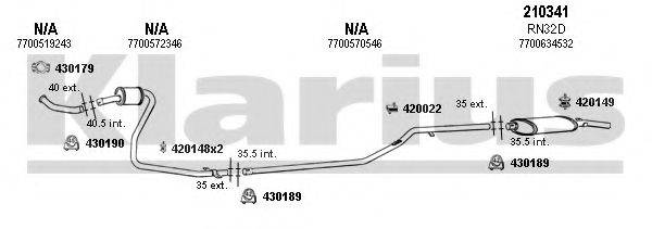 KLARIUS 720270E Система випуску ОГ
