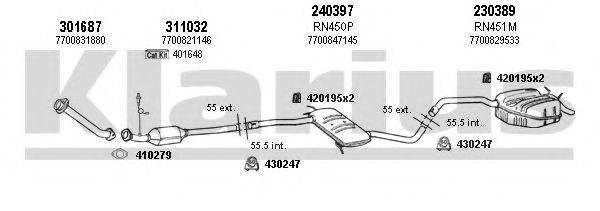 KLARIUS 720411E Система випуску ОГ