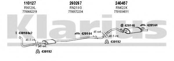 KLARIUS 720571E Система випуску ОГ