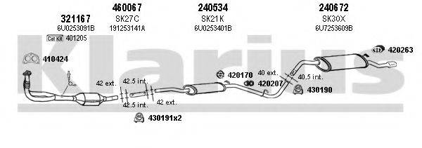 KLARIUS 780025E Система випуску ОГ