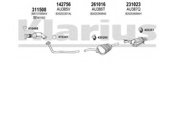 KLARIUS 940497E Система випуску ОГ