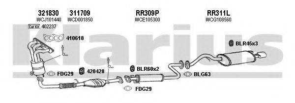 KLARIUS 120348U Система випуску ОГ