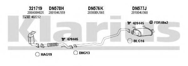 KLARIUS 270452U Система випуску ОГ