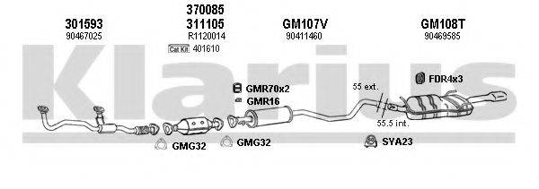 KLARIUS 390751U Система випуску ОГ